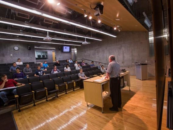 professor giving a lecture